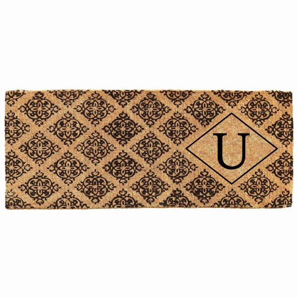 Calloway Mills Monogram Door Mat, Black, Natural, 18 in W x 46 in L 103331846U - main